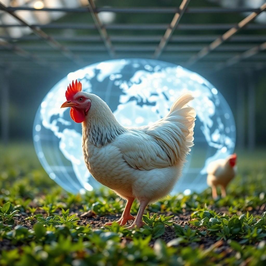 Poultry ammonia emissions illustration
