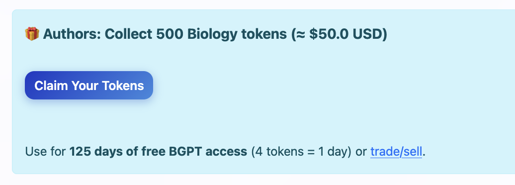Claim with BIOC